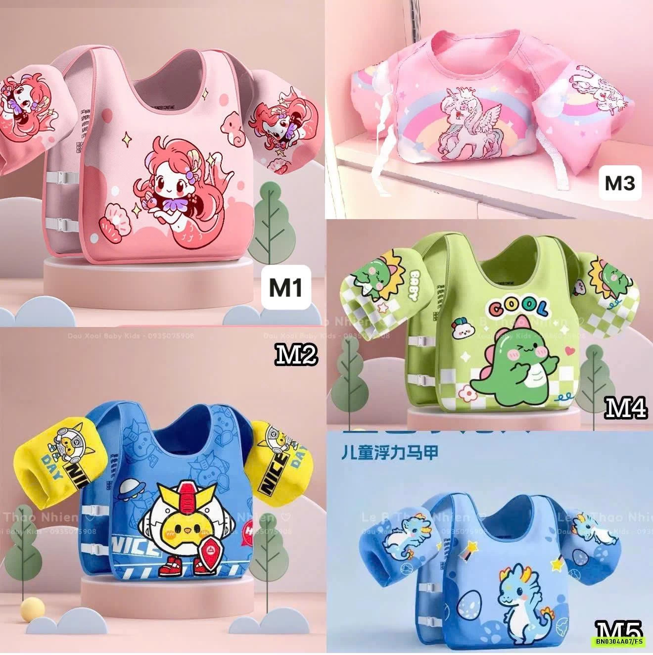 ÁO PHAO NỔI TẬP BƠI CHO BÉ