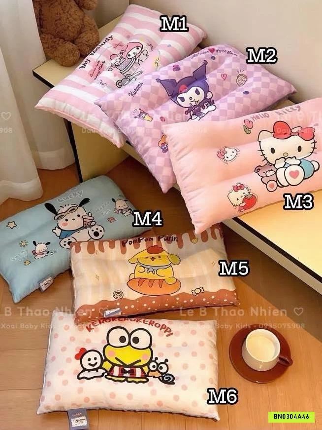 GỐI COTTON NHUNG HOẠT HÌNH