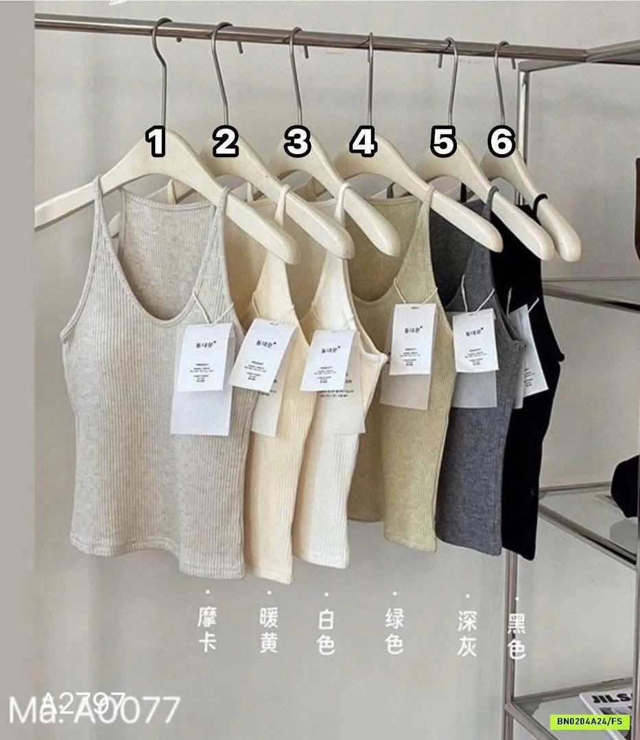 ÁO 2 DÂY GÂN KÈM ĐỆM NGỰC