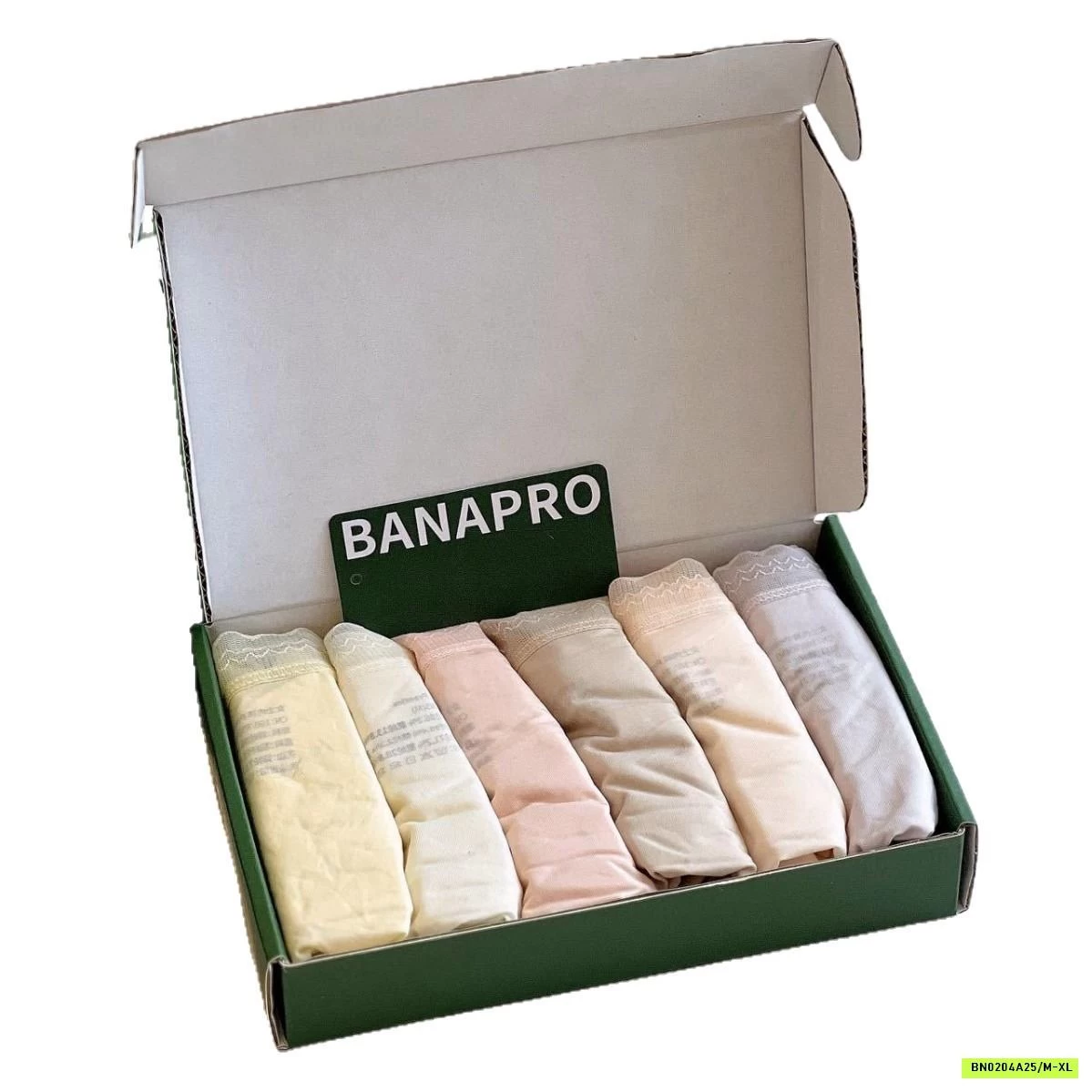 HỘP 6 CHIP BĂNG LỤA VIỀN REN BANAPRO