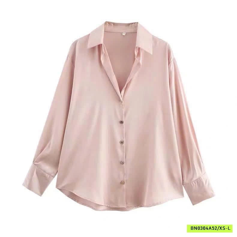 ÁO SƠ MI LỤA SATIN CHO NỮ KASLEAD