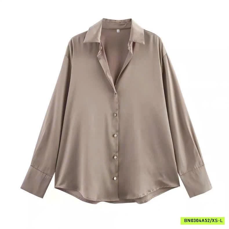 ÁO SƠ MI LỤA SATIN CHO NỮ KASLEAD