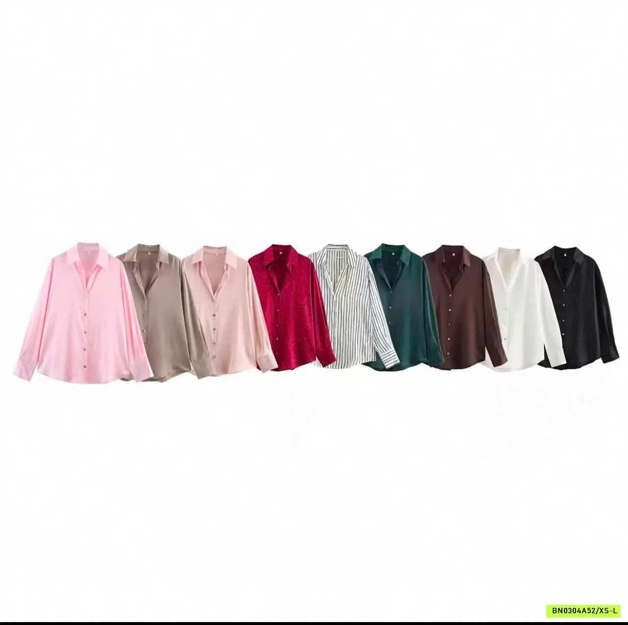 ÁO SƠ MI LỤA SATIN CHO NỮ KASLEAD