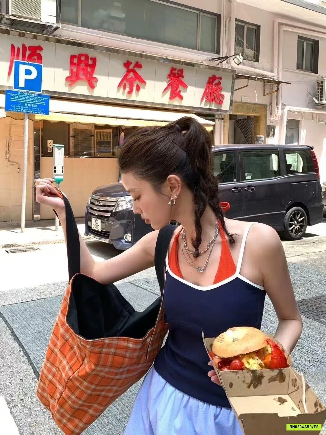 ÁO 2 DÂY CỔ YẾM GIẢ 2 LỚP