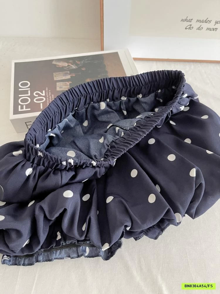 ÁO 2S BÚN KÈM BRA MIX QUẦN BÍ CHẤM BI