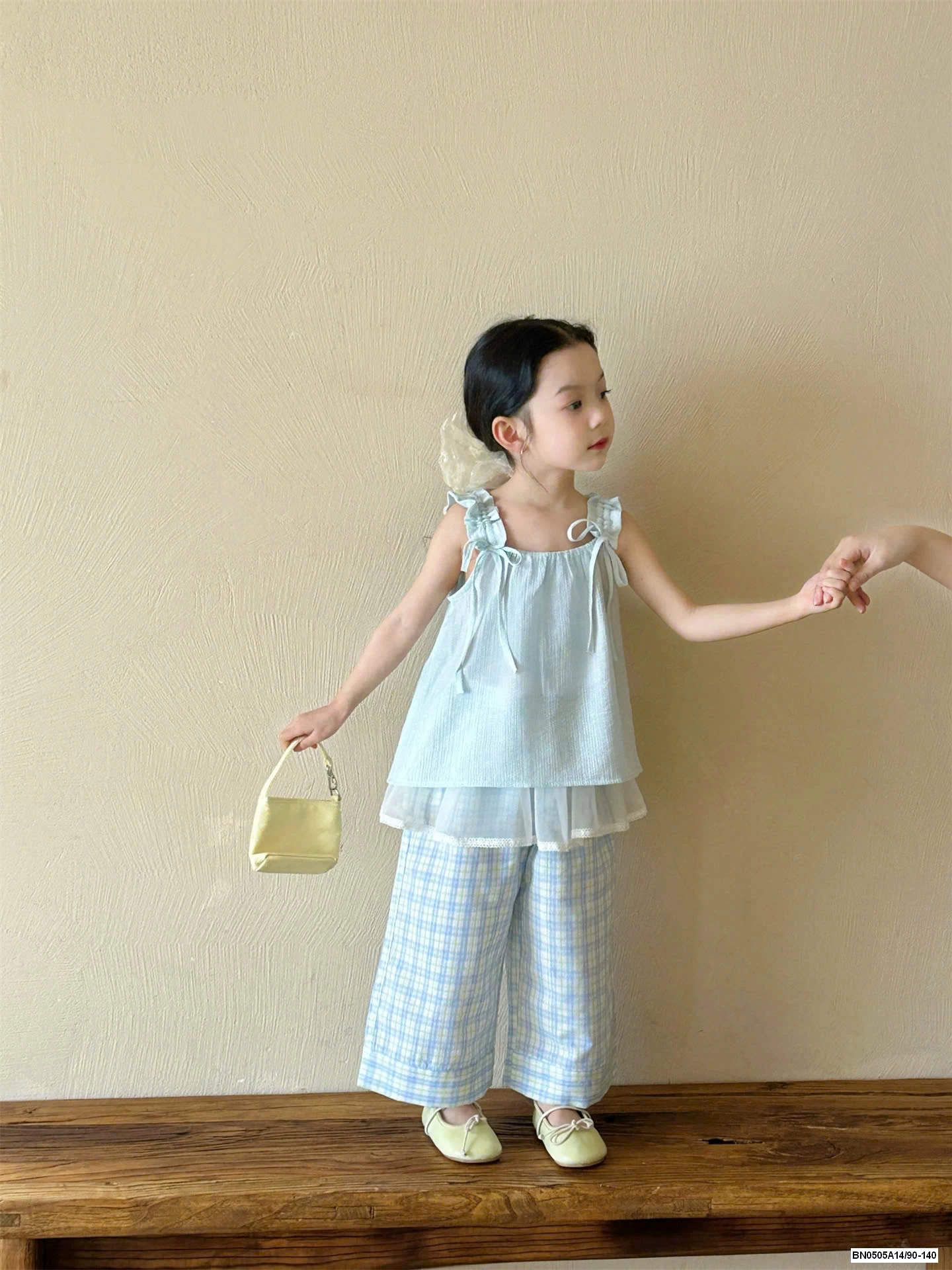 ÁO 2 DÂY BÁNH BÈO MIX QUẦN CARO