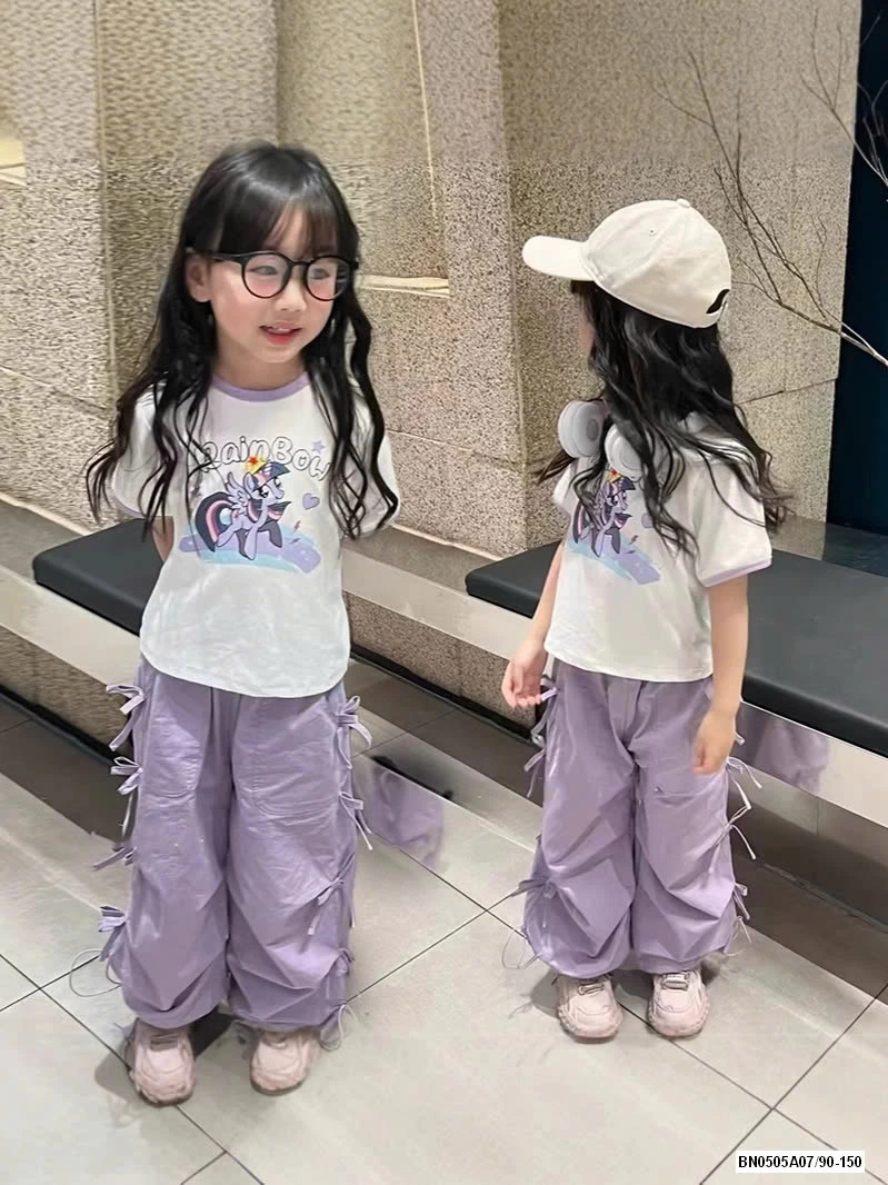 ÁO PONY MIX JOGGER GIÓ TÍM GẮN NƠ