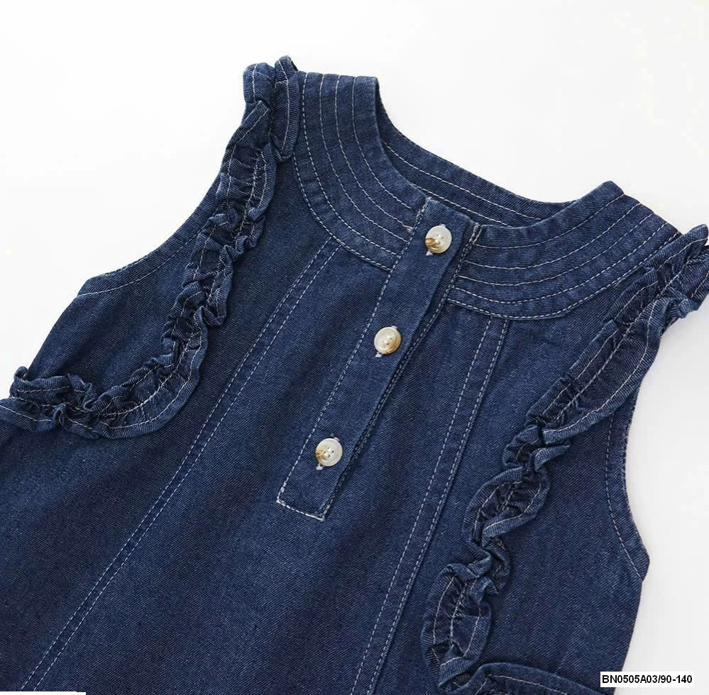 ĐẦM JEANS VIỀN BÈO PREMIUM