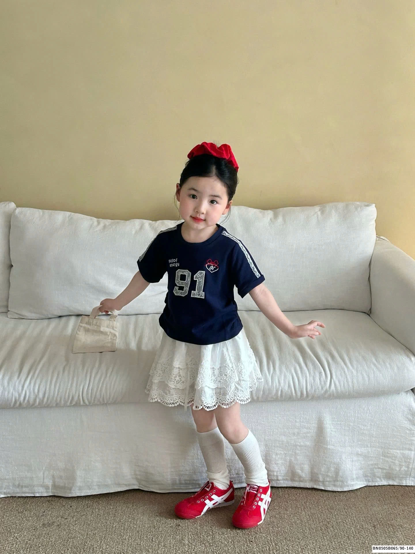 SÉT ÁO THUN SỐ 91 MIX QUẦN VÁY REN