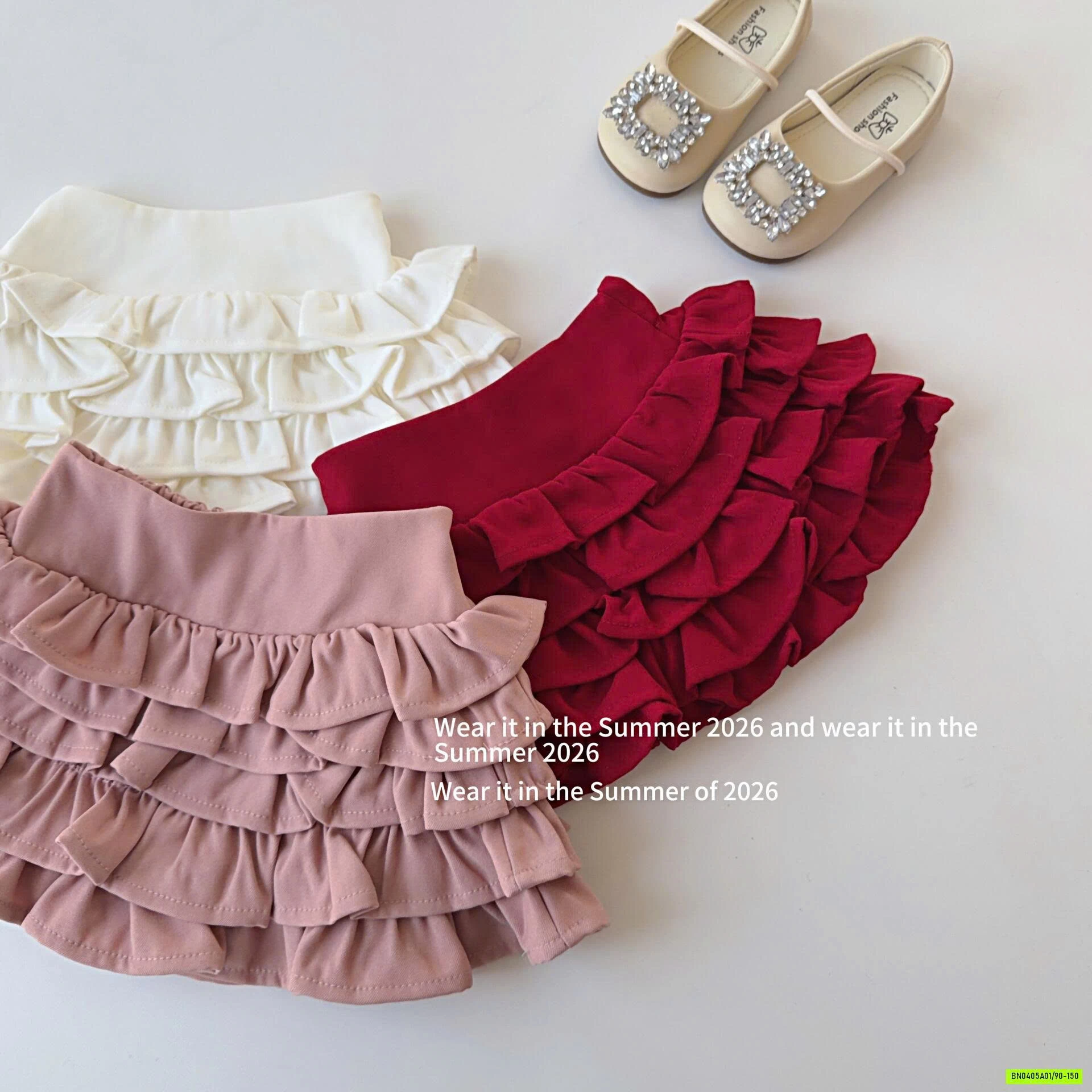 SÉT ÁO TRÁI TIM MIX QUẦN VÁY T&QKIDS