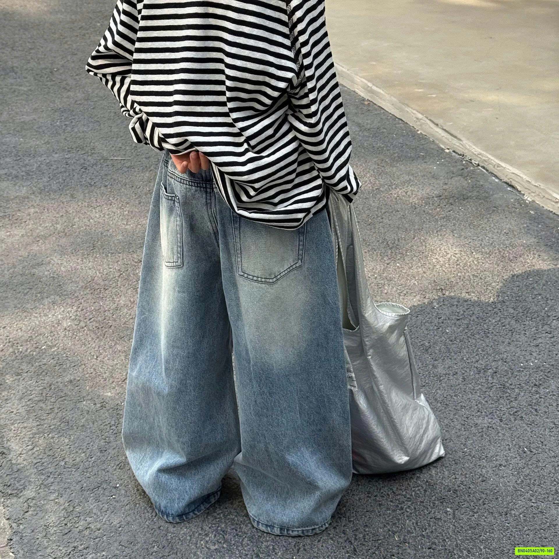 JEANS SUÔNG RÁCH GỐI FANSHU