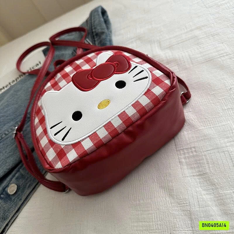 BALO KITTY CARO ĐỎ