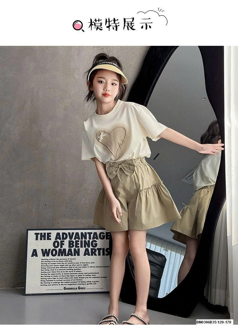 SÉT ÁO THUN TRÁI TIM MIX CV NƠ