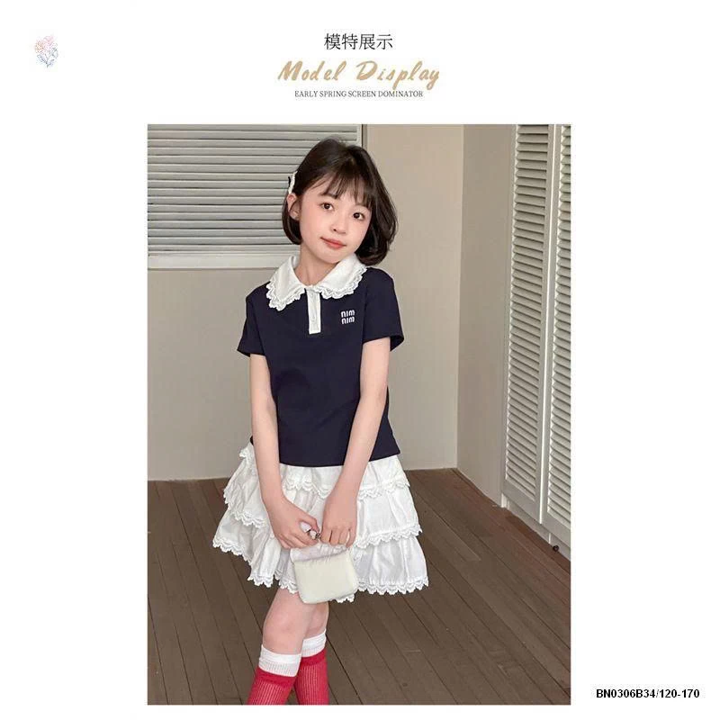 SÉT ÁO THUN MIN MIX CHÂN VÁY XỎE