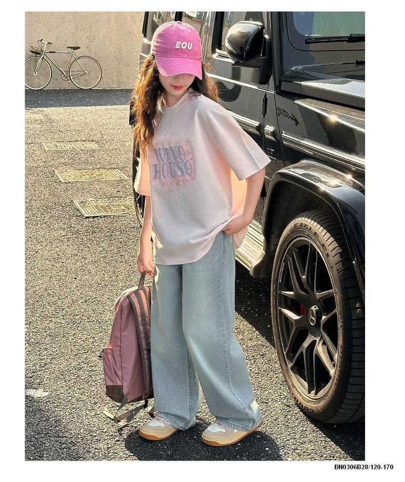 ÁO THUN WINE HOUSE MIX JEAN SUÔNG BẠC MÀU