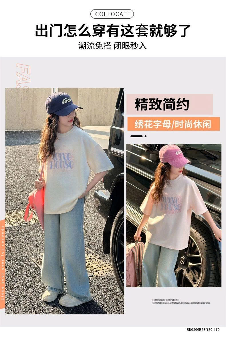 ÁO THUN WINE HOUSE MIX JEAN SUÔNG BẠC MÀU