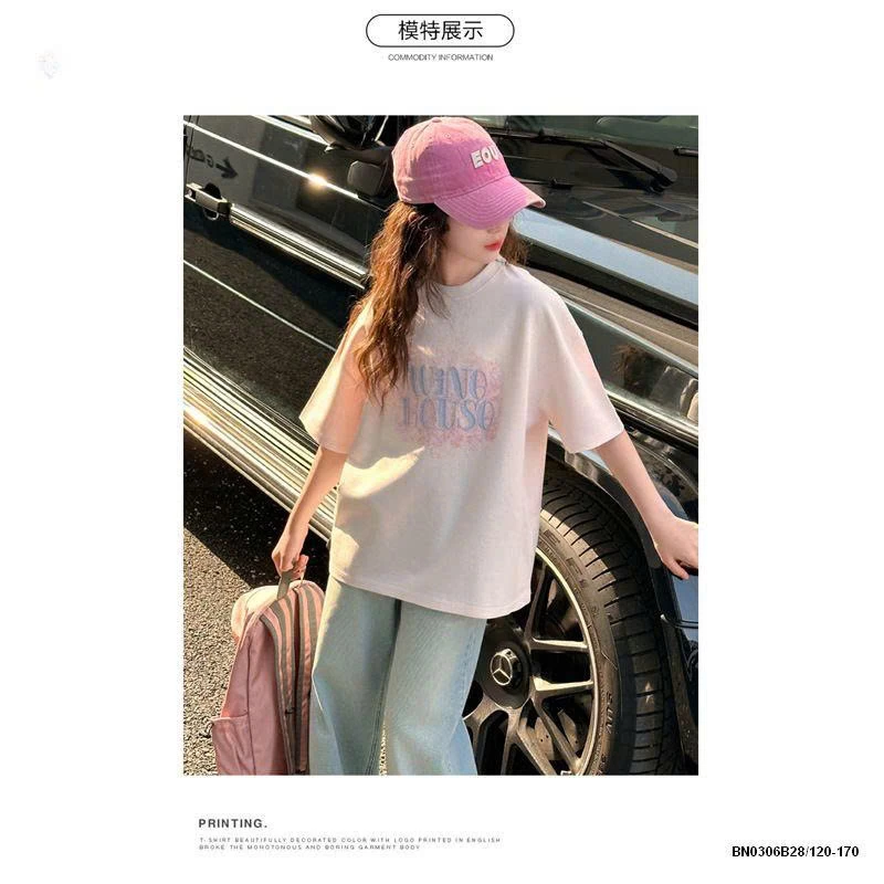 ÁO THUN WINE HOUSE MIX JEAN SUÔNG BẠC MÀU