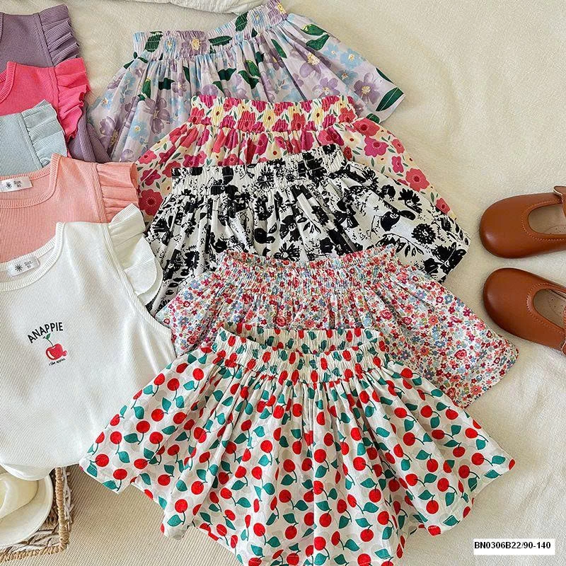 SÉT ÁO CÁNH TIÊN MIX QUẦN VÁY HOA