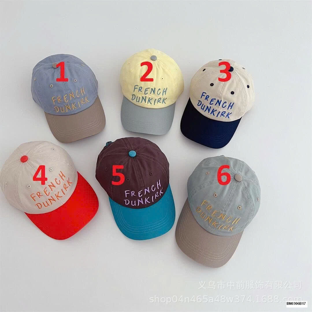 MŨ KẾT PHỐI MÀU THÊU CHỮ