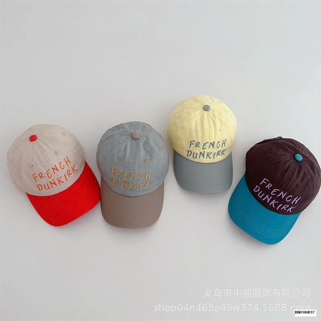 MŨ KẾT PHỐI MÀU THÊU CHỮ