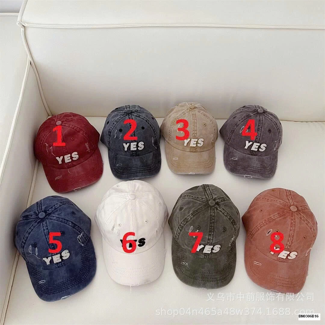 MŨ KẾT CHỮ YES CÀO RÁCH