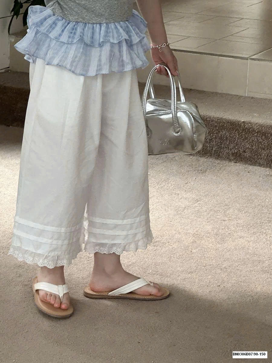 SÉT ÁO 2 DÂY VIỀN BÉO MIX QUẦN SUÔNG TRẮNG