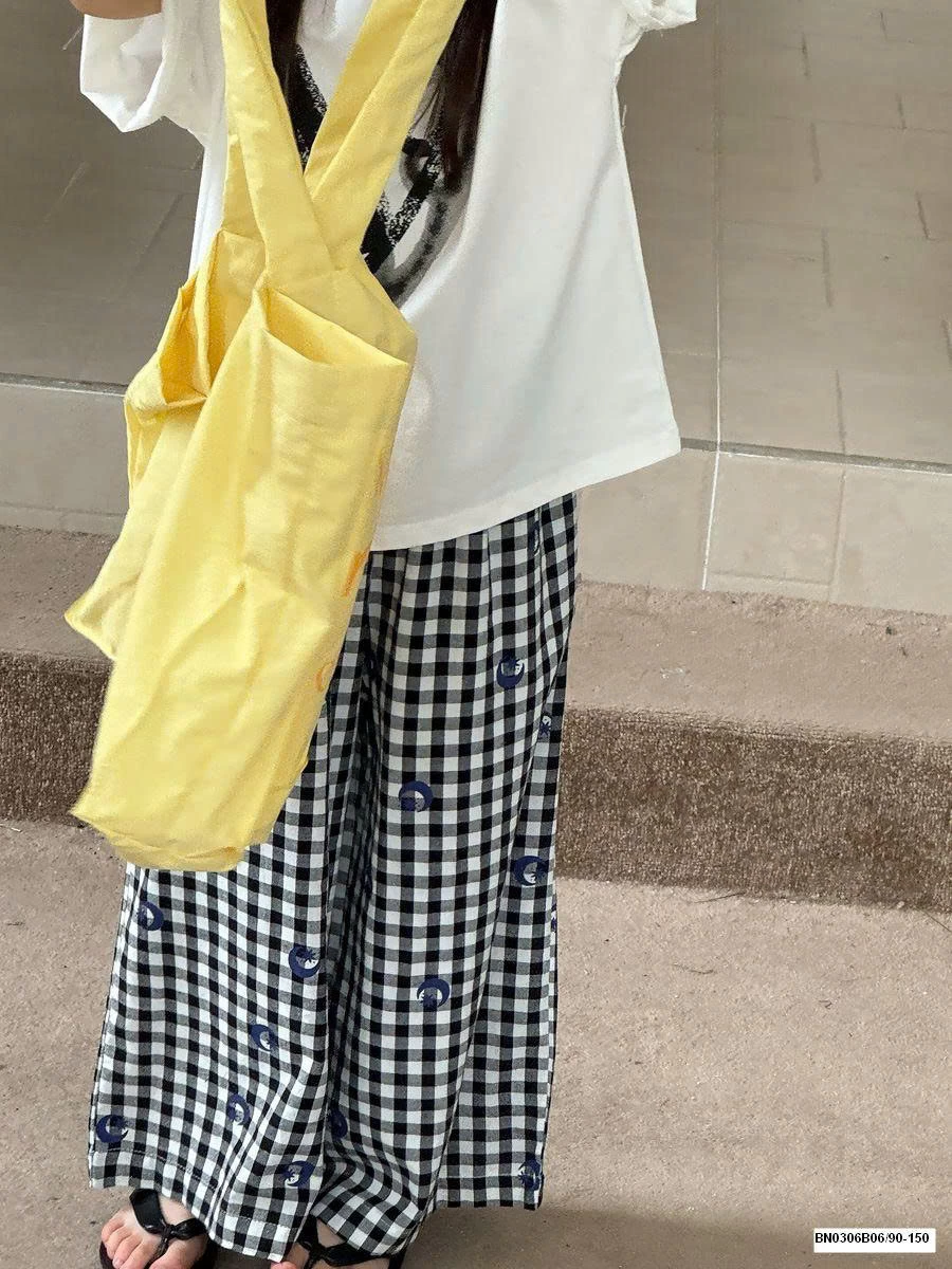 SÉT ÁO THUN TRÁI TIM MIX QUẦN SUÔNG CARO