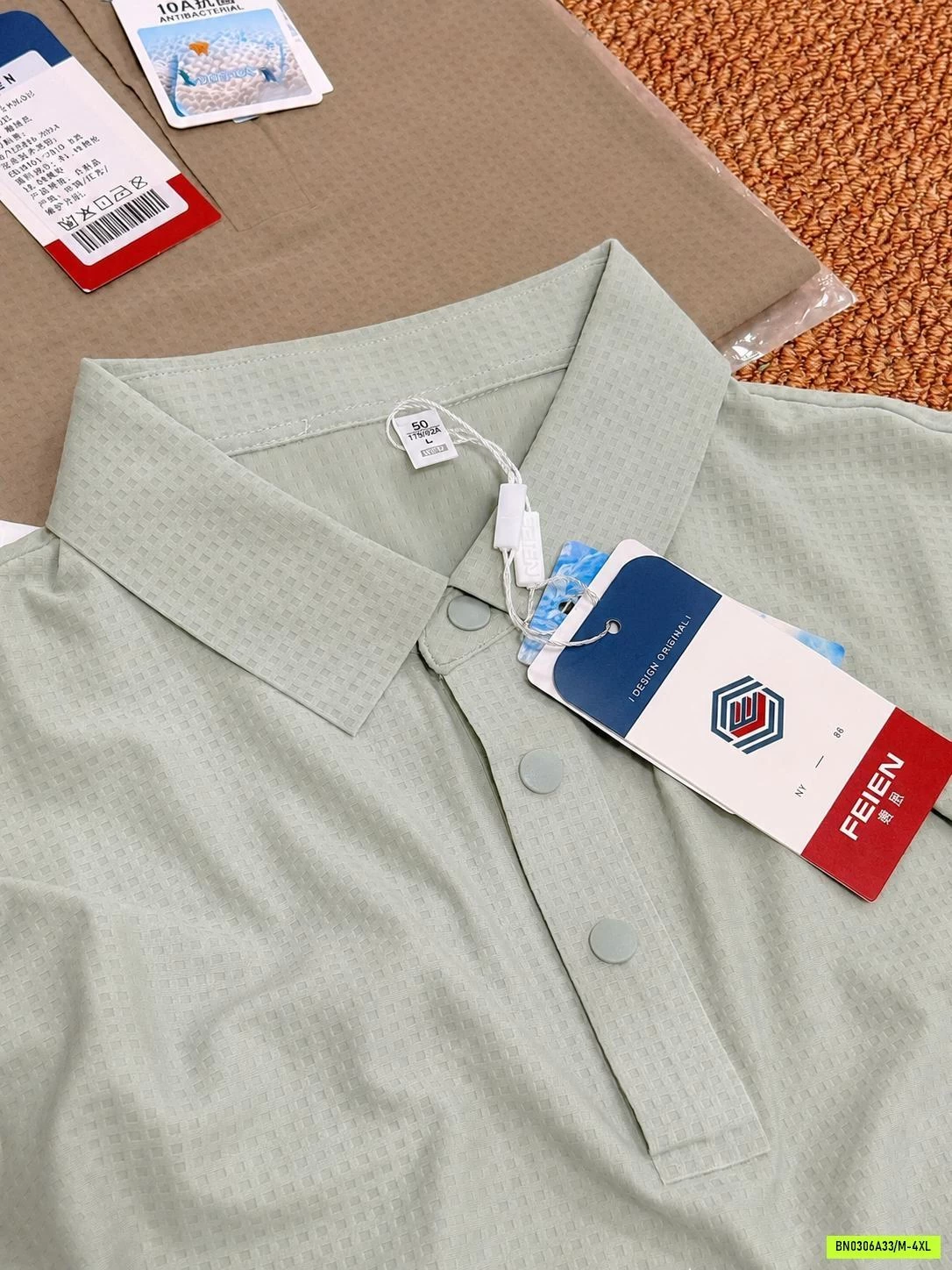 POLO BĂNG LỤA KO ĐƯỜNG MAY NAM