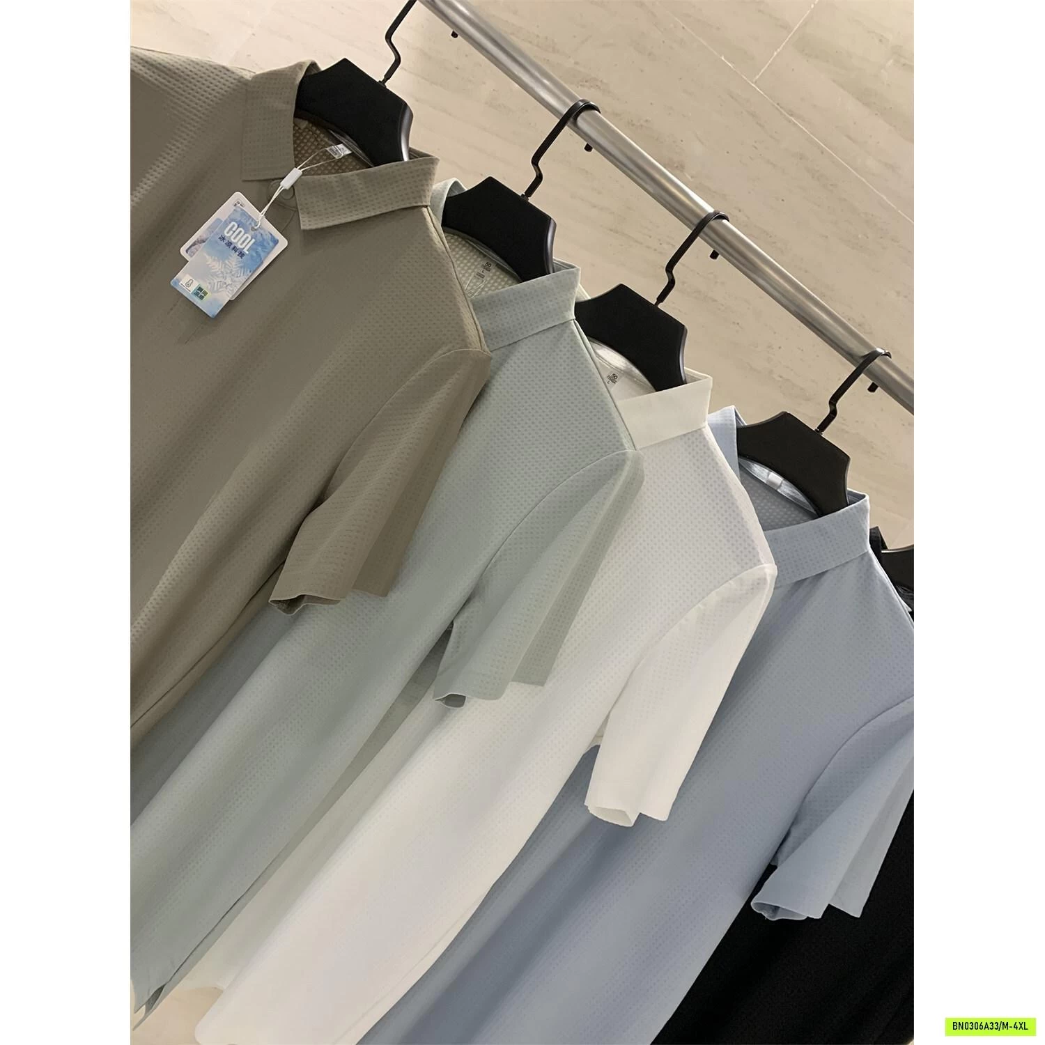 POLO BĂNG LỤA KO ĐƯỜNG MAY NAM