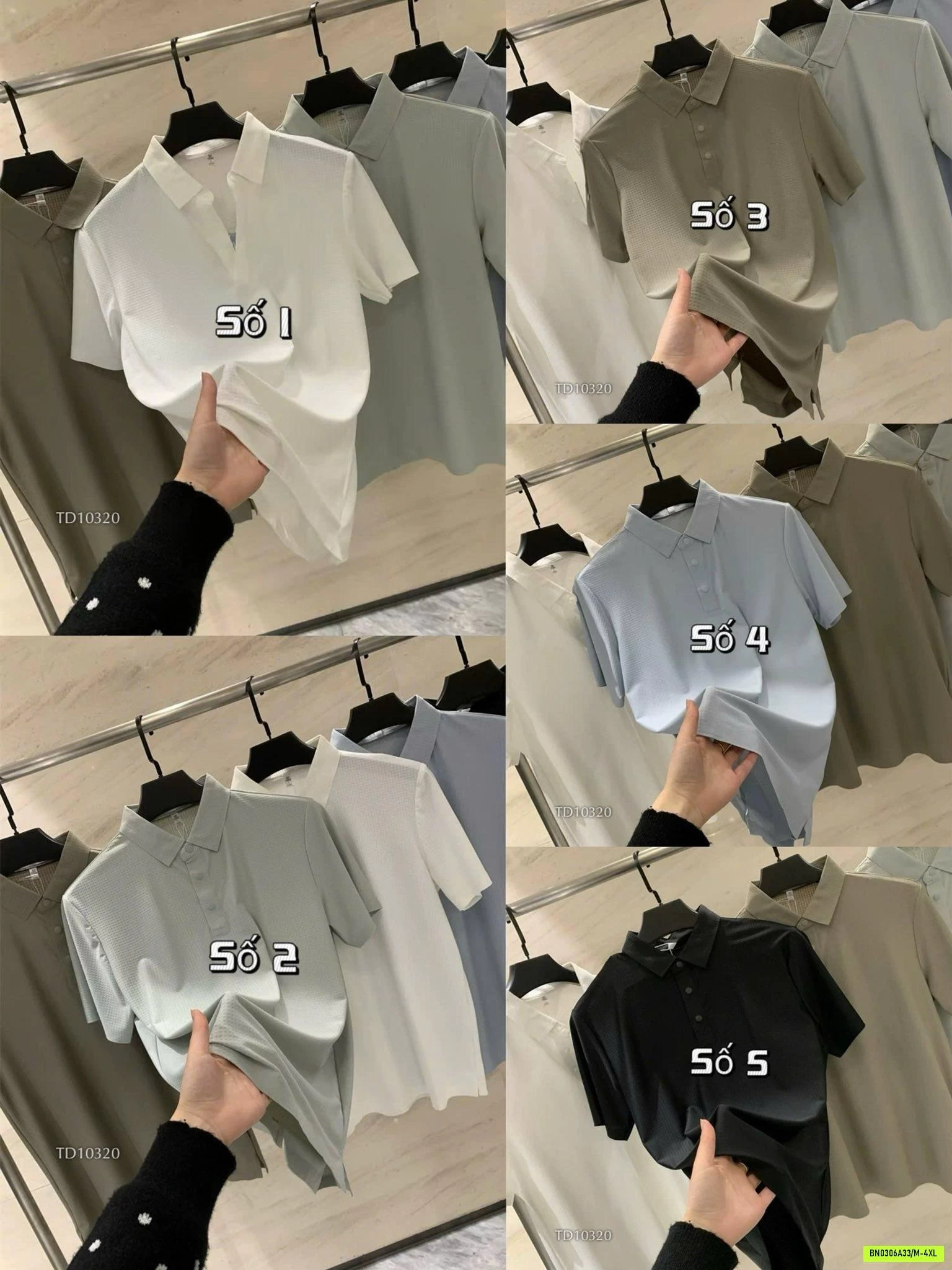 POLO BĂNG LỤA KO ĐƯỜNG MAY NAM