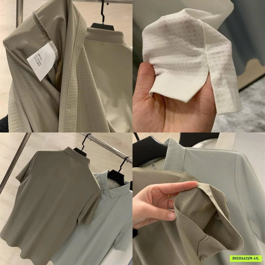 POLO BĂNG LỤA KO ĐƯỜNG MAY NAM