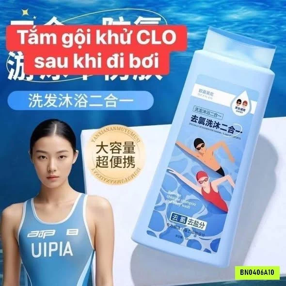SỮA TẮM GỘI 2IN1 KHỬ CLO