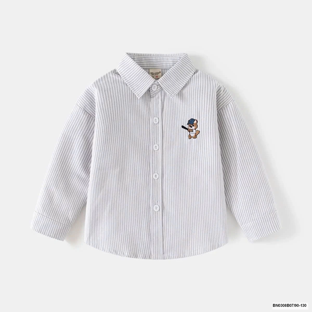 ÁO SƠ MI GẤU ĐỘI MŨ WELLKIDS
