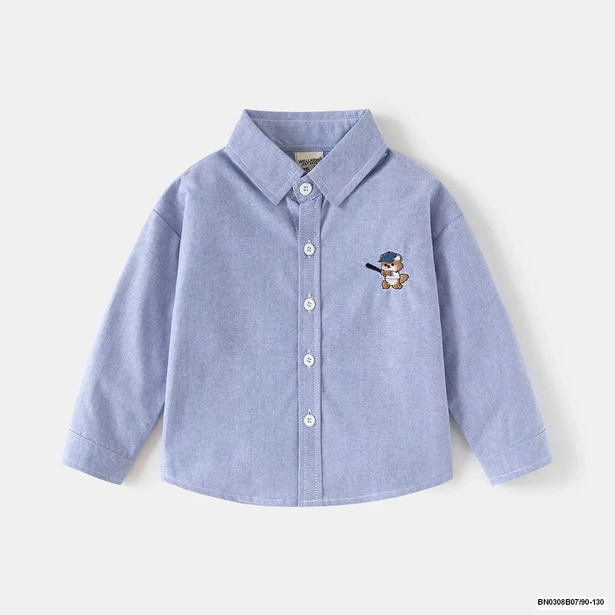 ÁO SƠ MI GẤU ĐỘI MŨ WELLKIDS
