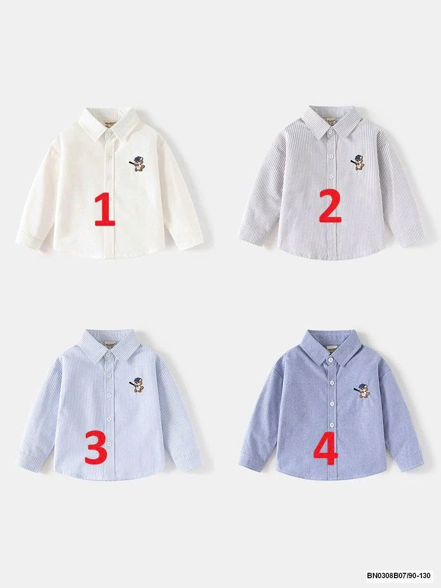 ÁO SƠ MI GẤU ĐỘI MŨ WELLKIDS