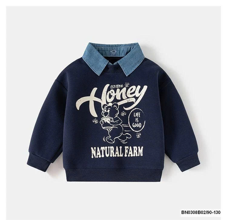 ÁO NỈ CỔ JEAN Wellkids