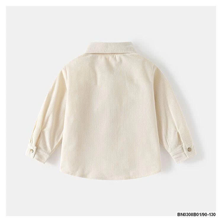 Áo sơ mi nhung tăm  Wellkids