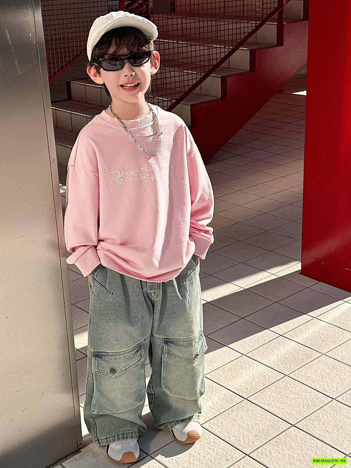 ÁO DA CÁ HỒNG MIX JEANS TÚI HỘP