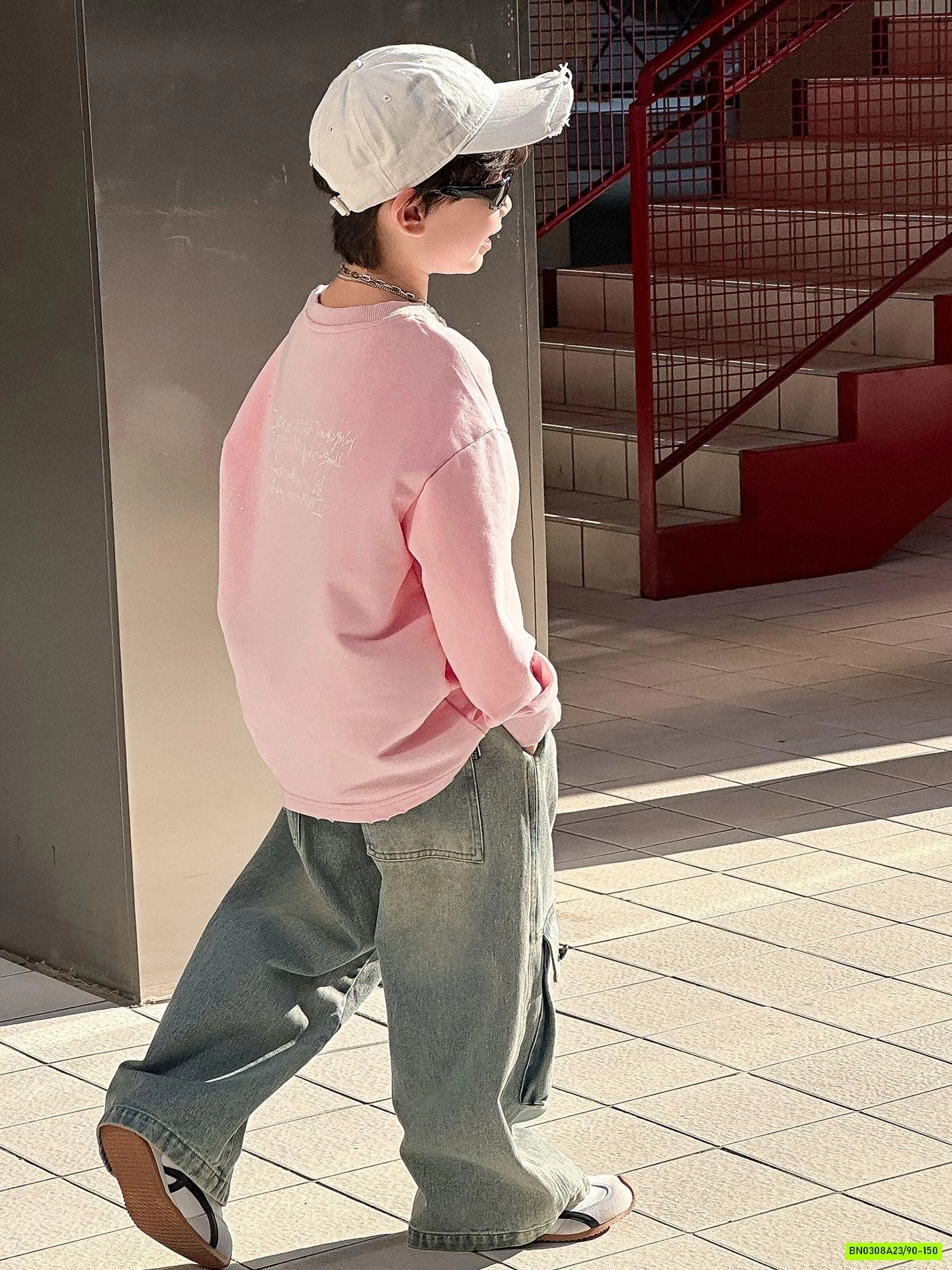 ÁO DA CÁ HỒNG MIX JEANS TÚI HỘP