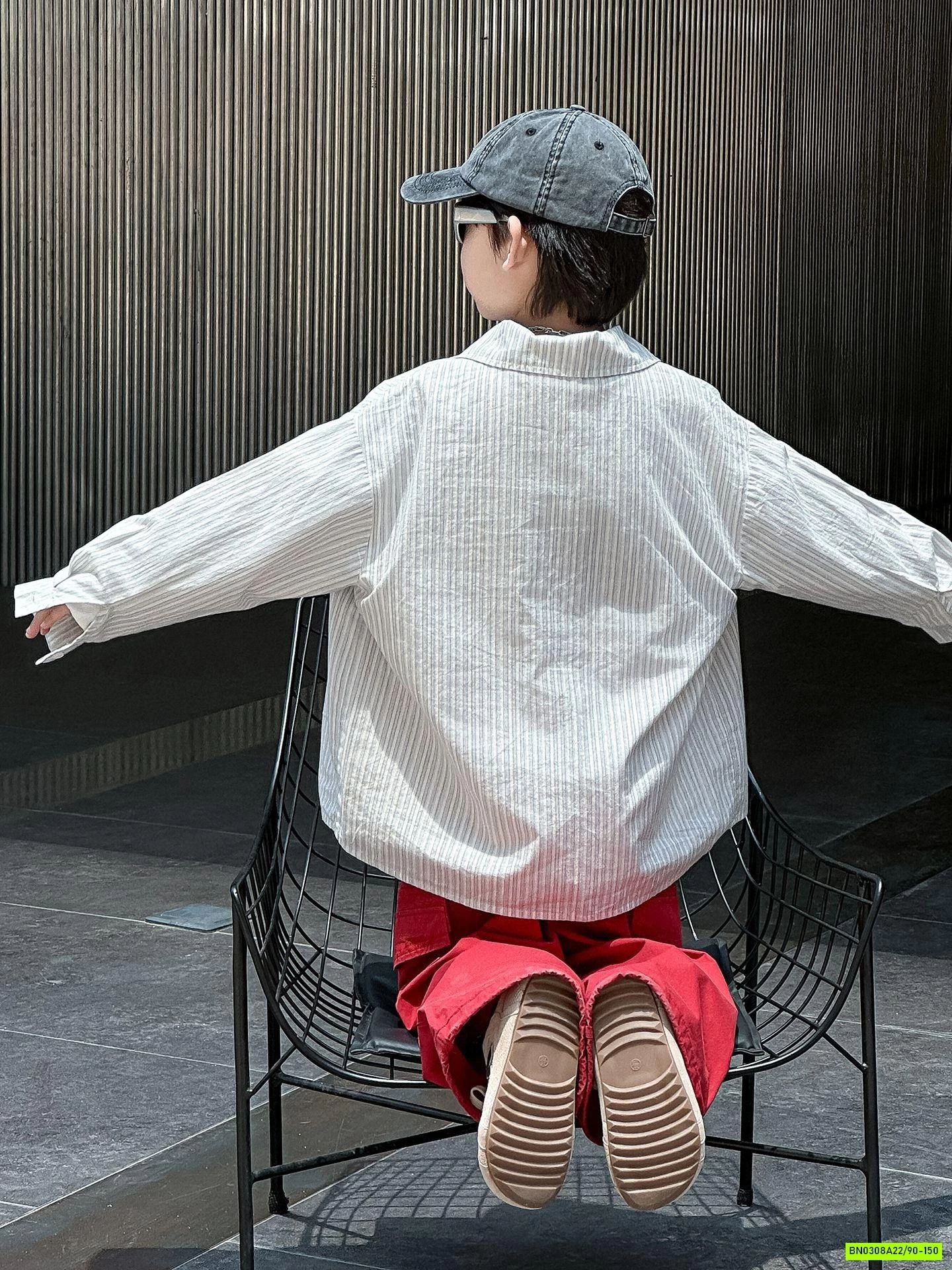 SƠ MI SỌC IN HÌNH DÀI TAY MÙA THU