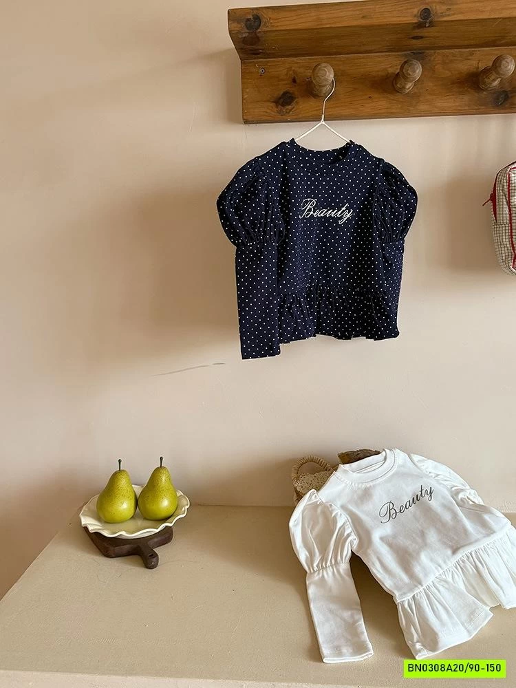 ÁO THUN TAY BỒNG GẤU VIỀN BÈO