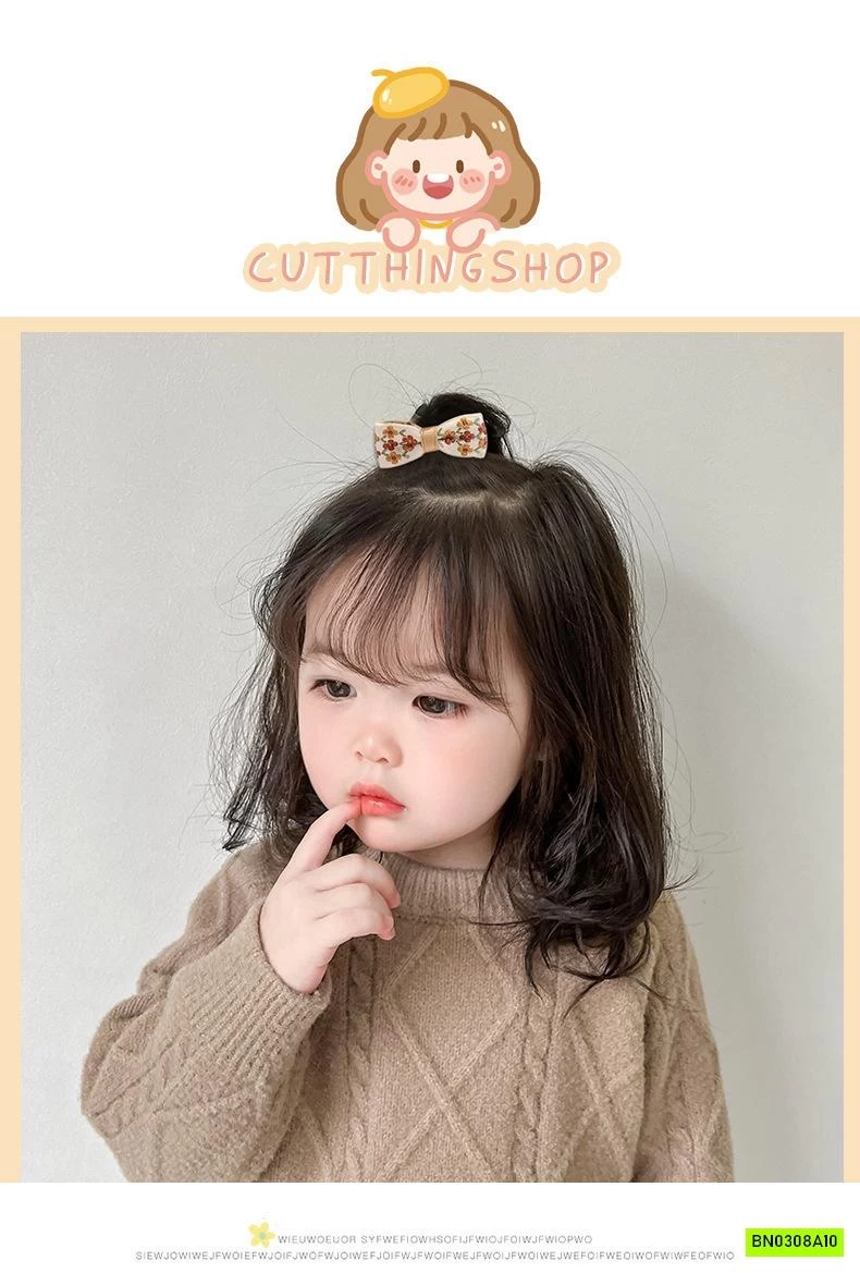 SÉT 15 KẸP TÓC GẤU TONE NÂU