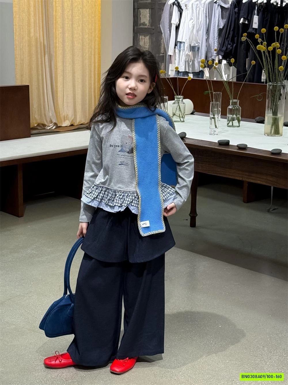 ÁO THUN PHỐI VIỀN BÈO CARO