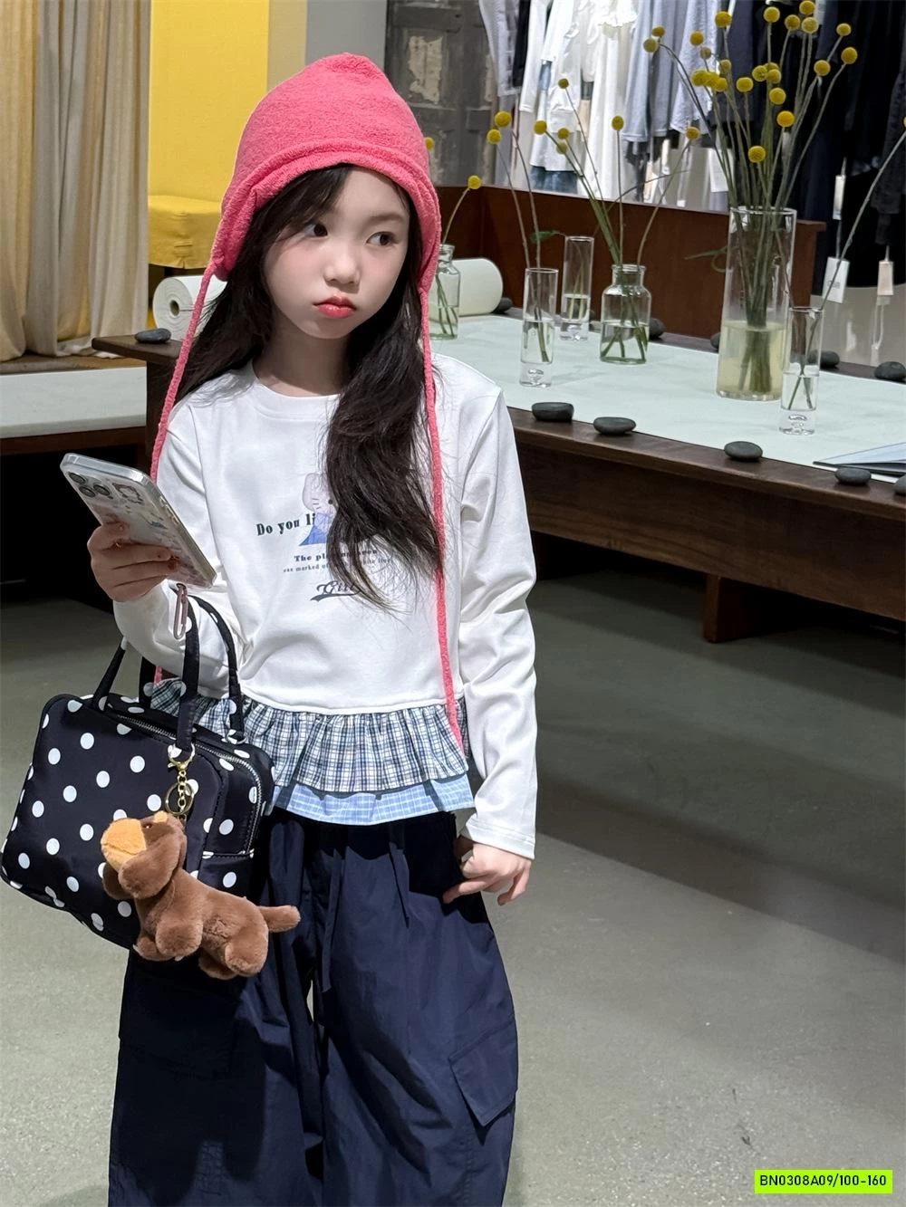 ÁO THUN PHỐI VIỀN BÈO CARO