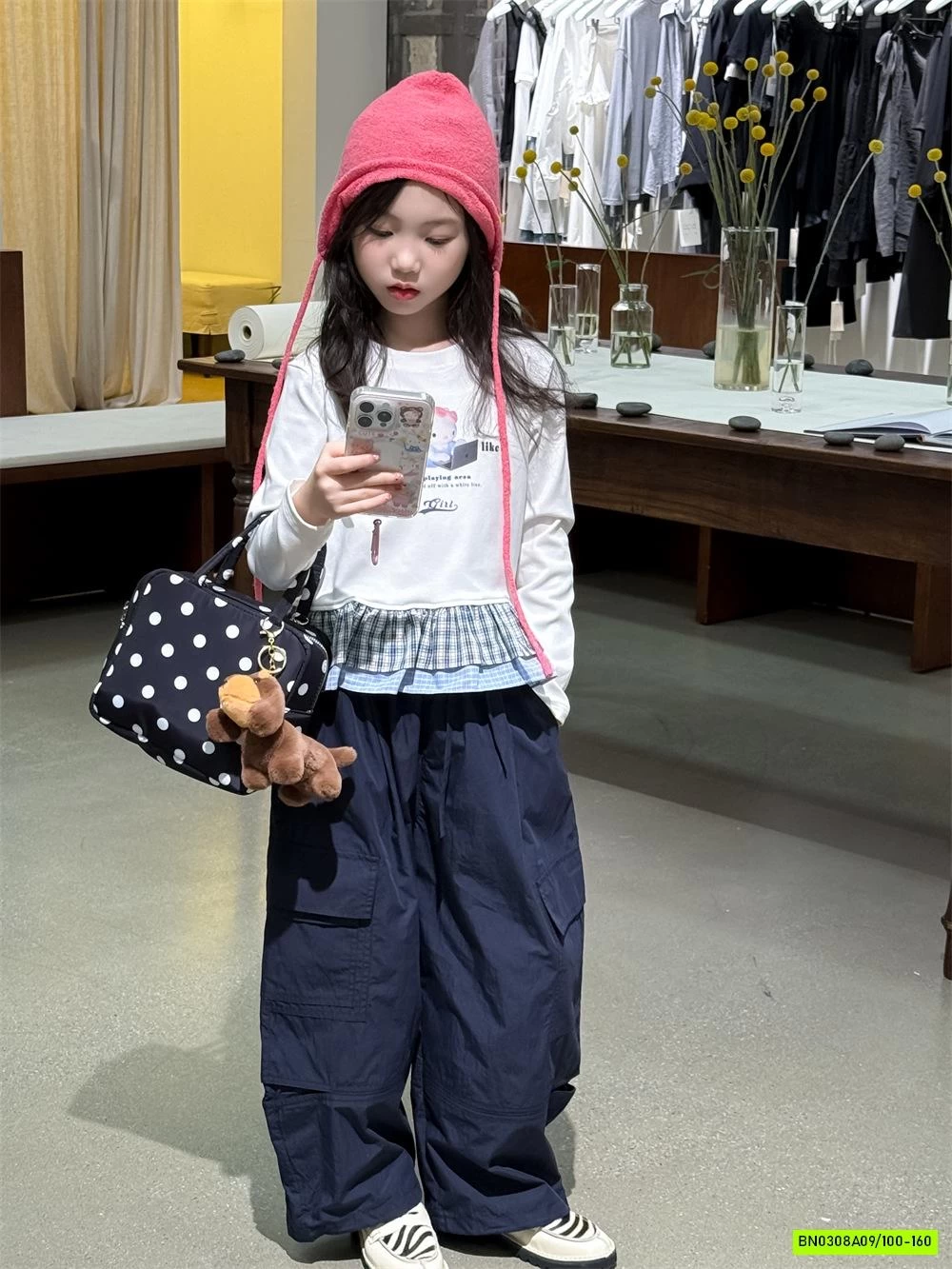 ÁO THUN PHỐI VIỀN BÈO CARO