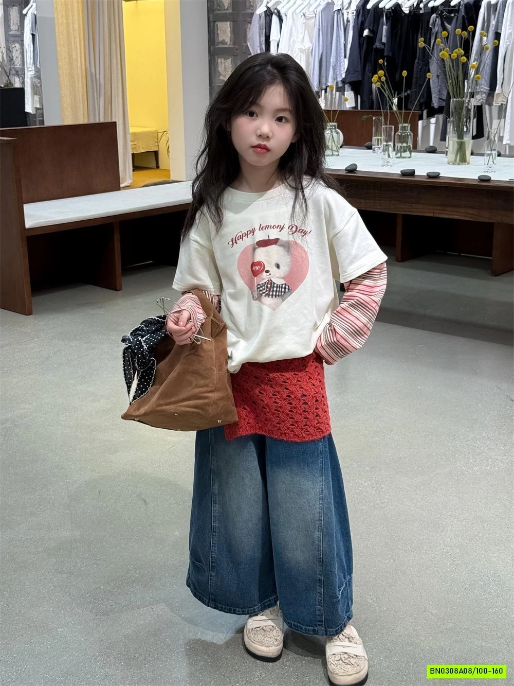 ÁO THUN GIẢ 2 LỚP TAY KẺ