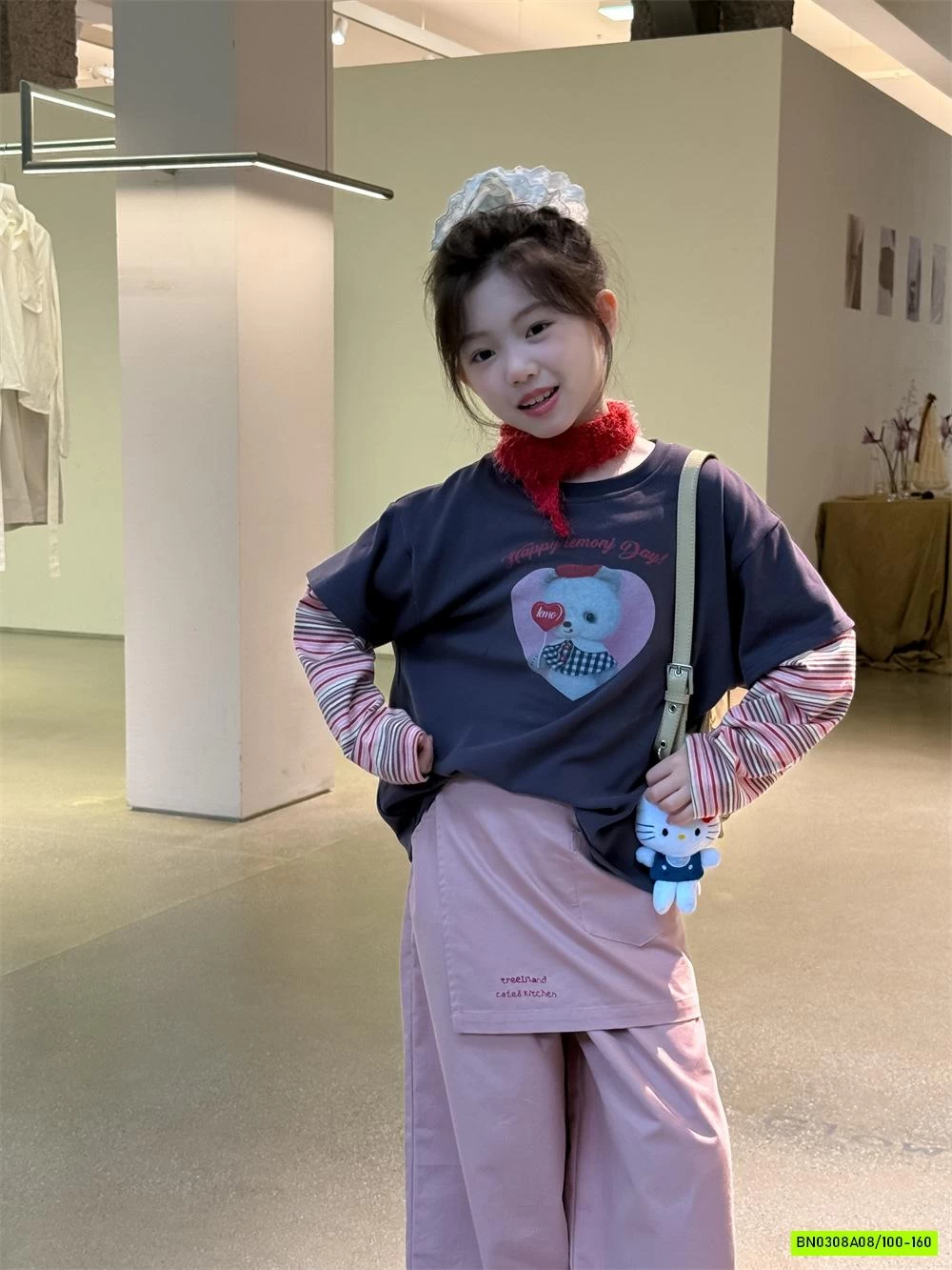 ÁO THUN GIẢ 2 LỚP TAY KẺ