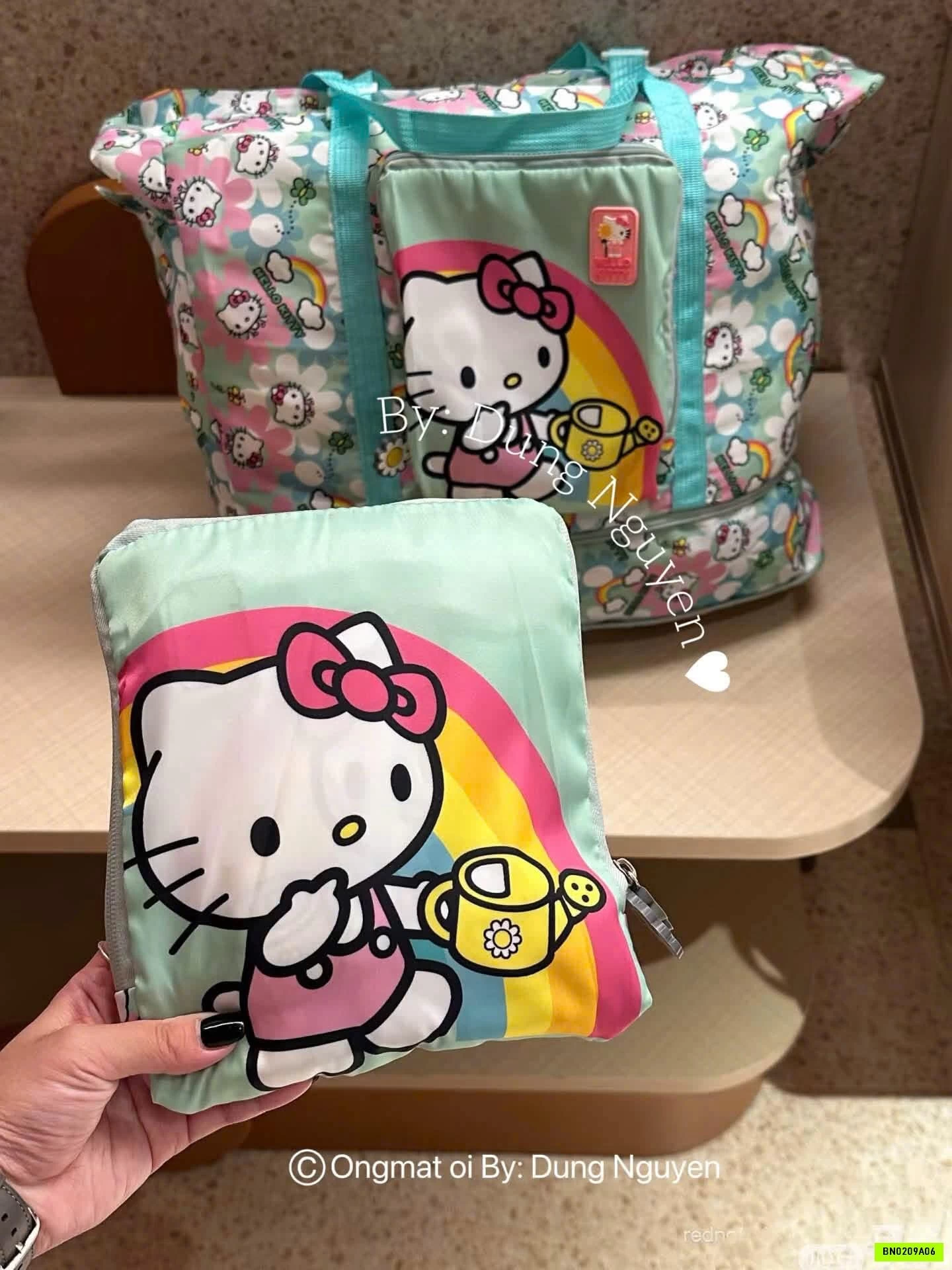 TÚI DU LỊCH GẤP GỌN KITTY