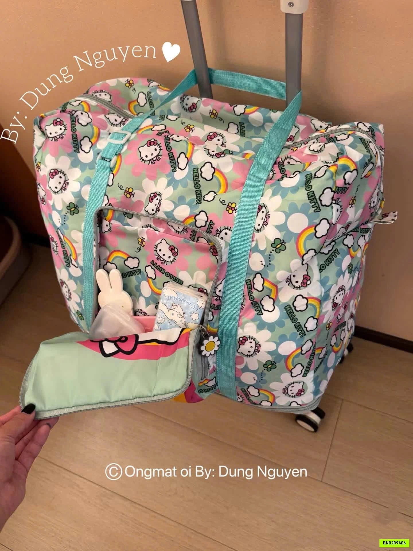 TÚI DU LỊCH GẤP GỌN KITTY