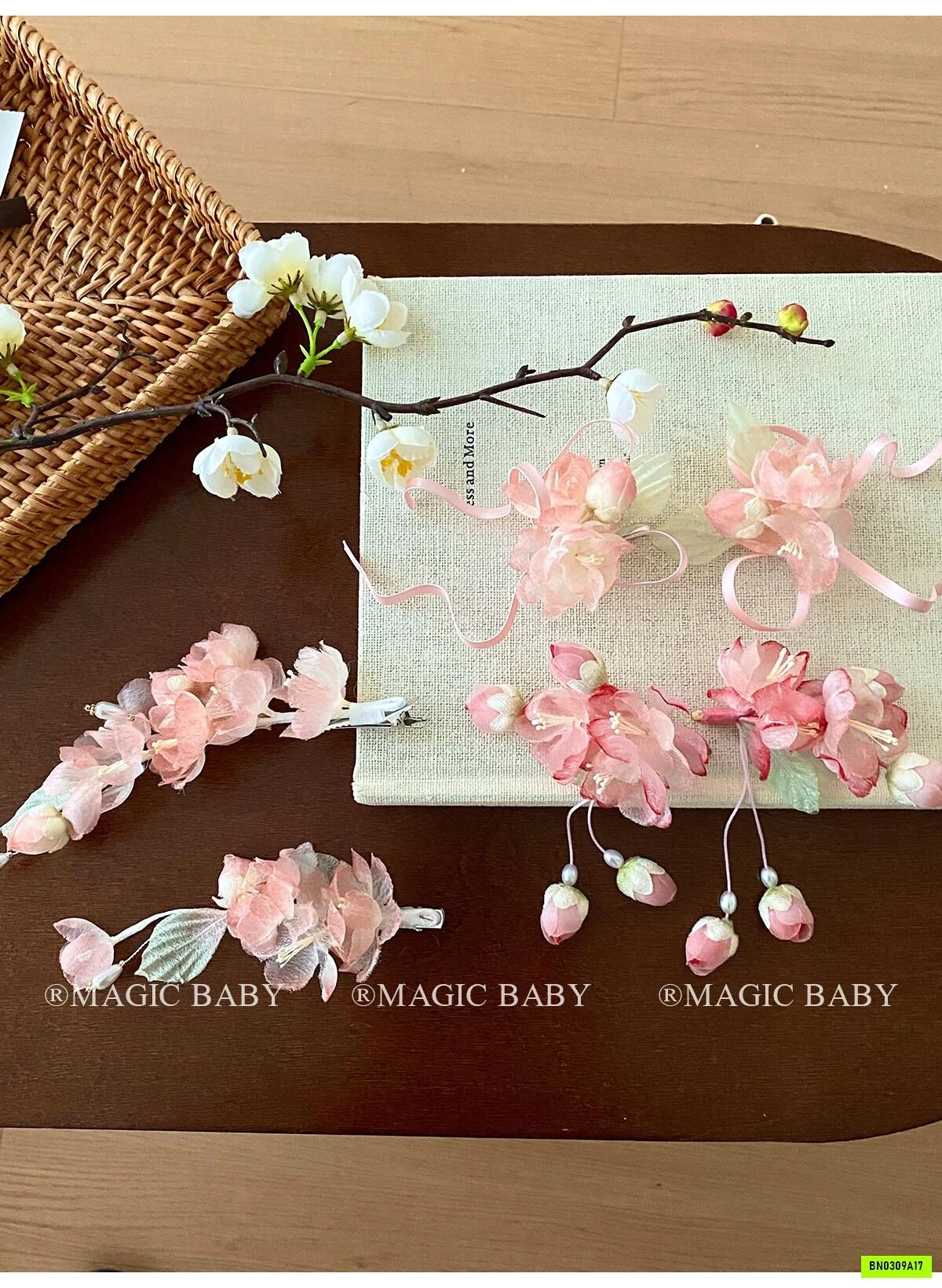KẸP TÓC HOA CHỤP ẢNH
